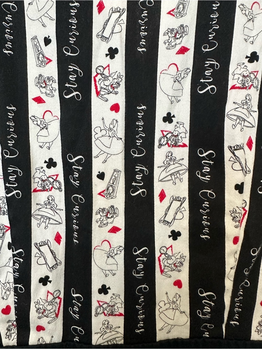 Disney Alice In Wonderland Striped Fit & Flare Dress size small - Picture 6 of 7